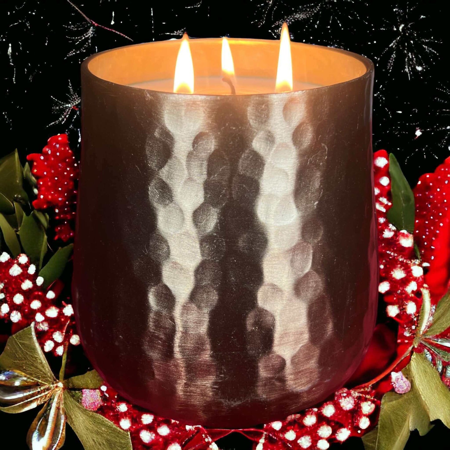 Gold Jumbo Soy Candle - Peppermint Mocha