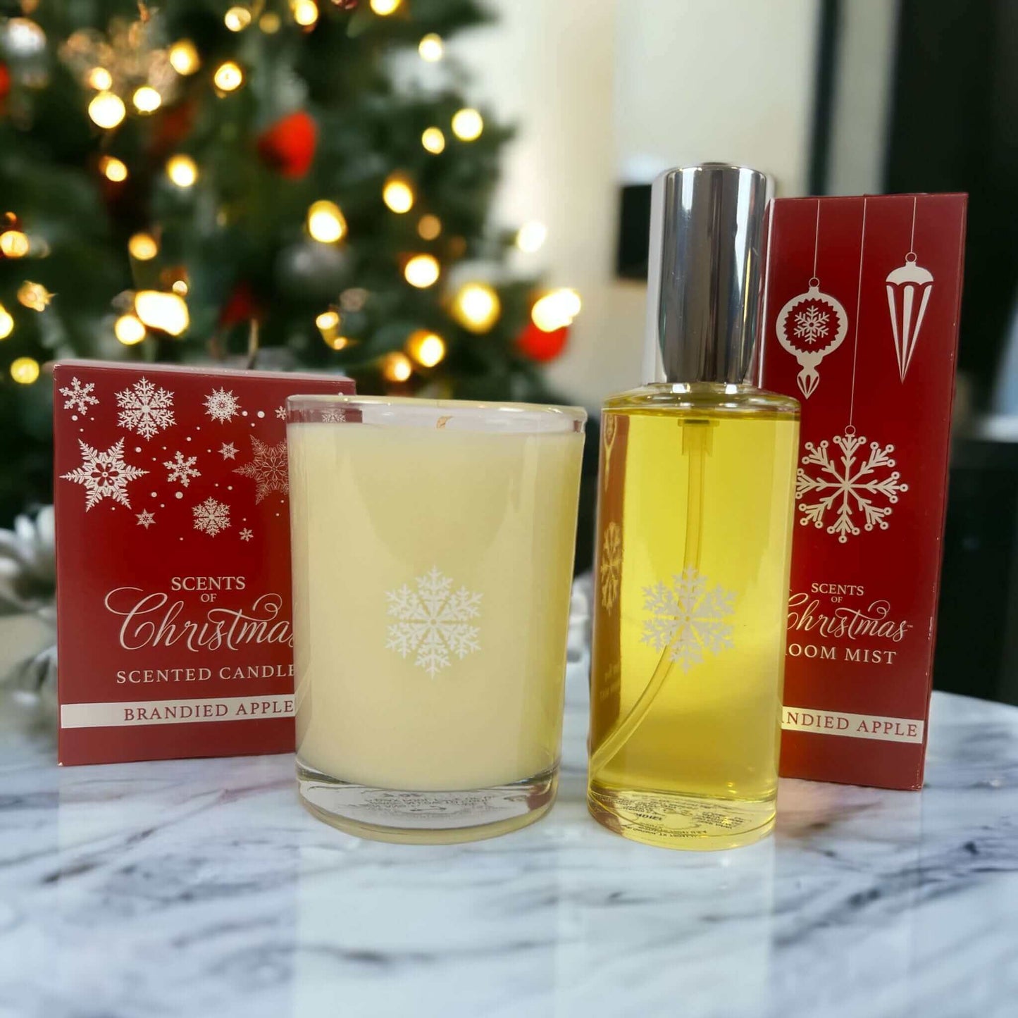 Scented Holiday Soy Candle and Room Spray