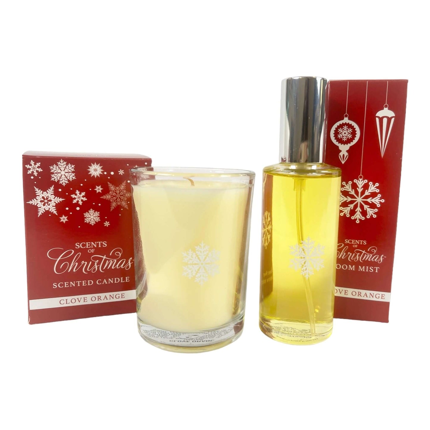 Scents of Christmas Gift Set in Clove Orange against a white background