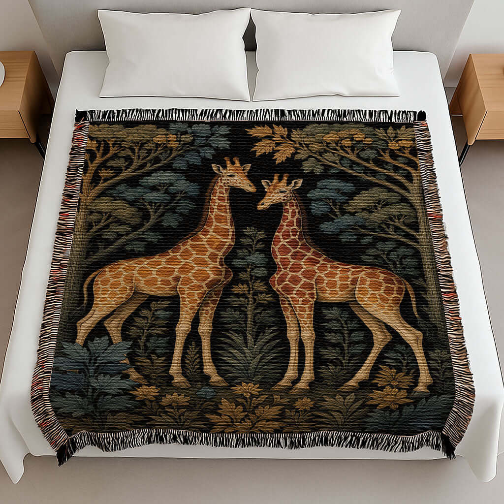 Giraffe Woven Blanket
