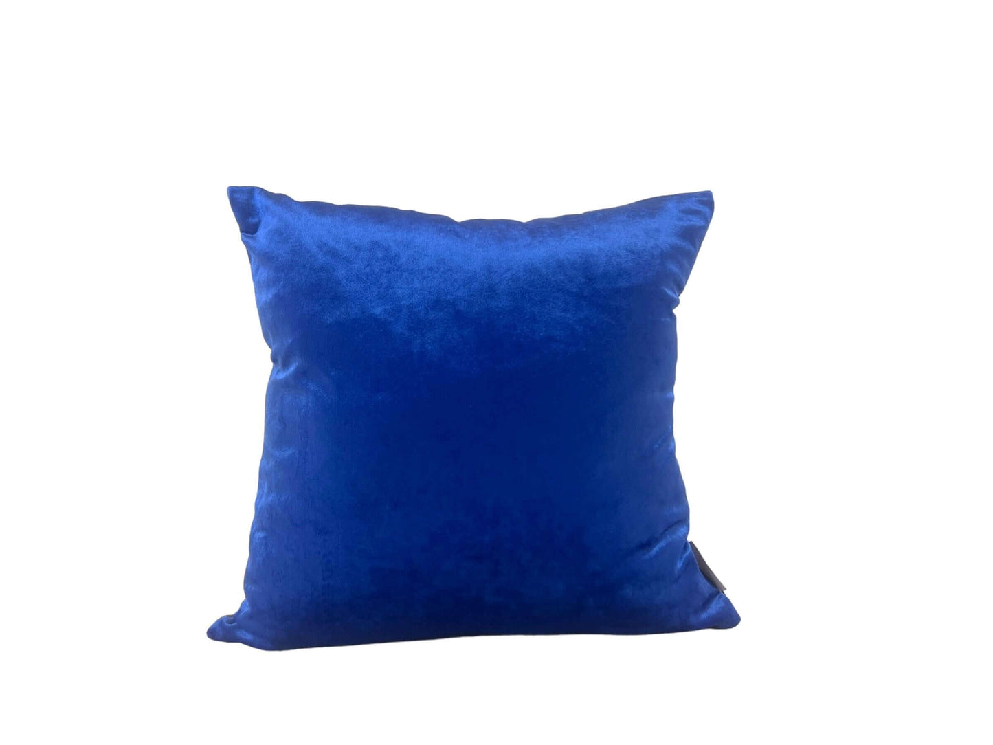 Handmade Peacock Velvet Pillow Cover in Black and Blue, Decorative Throw.