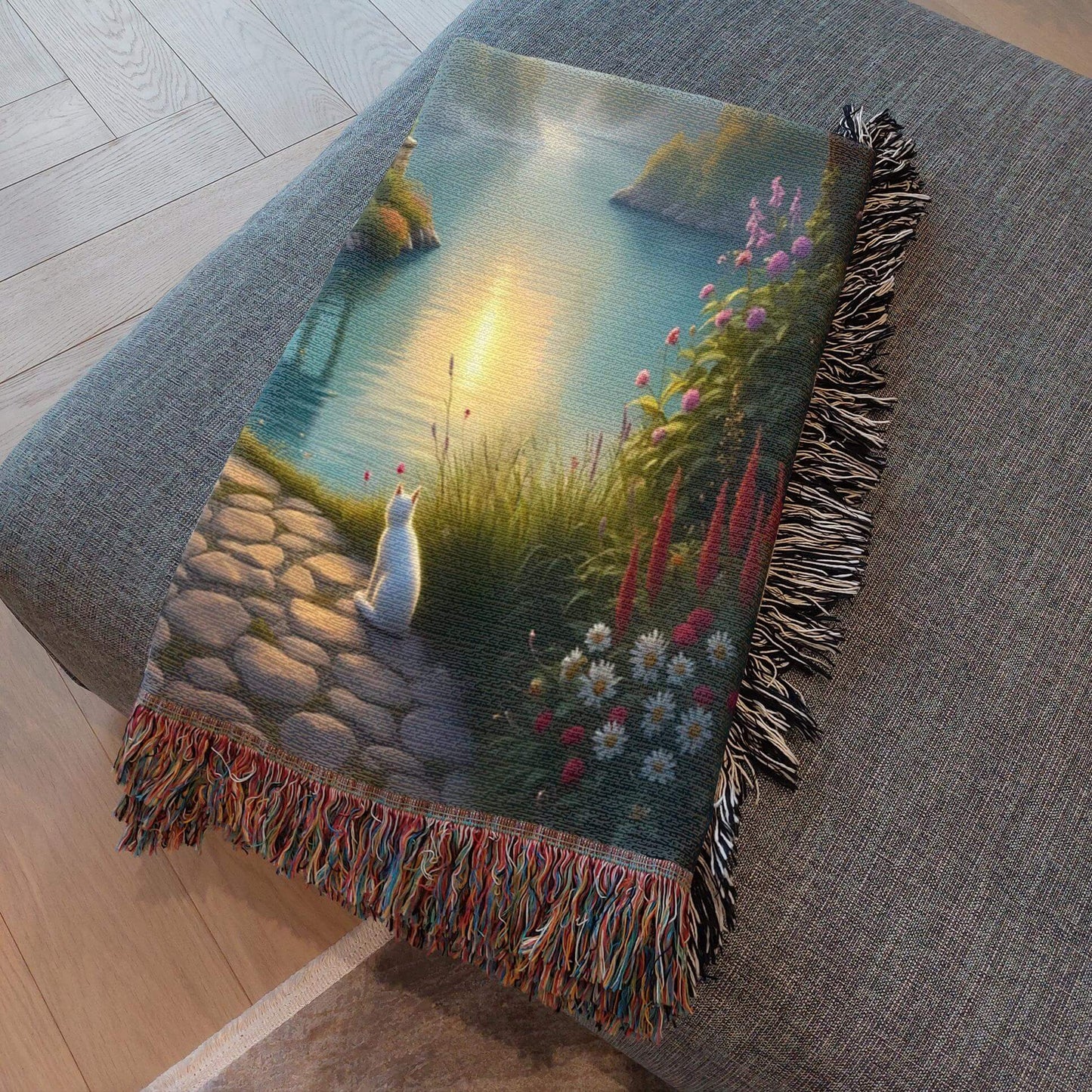 Secret Cottage Fringed Woven Blanket