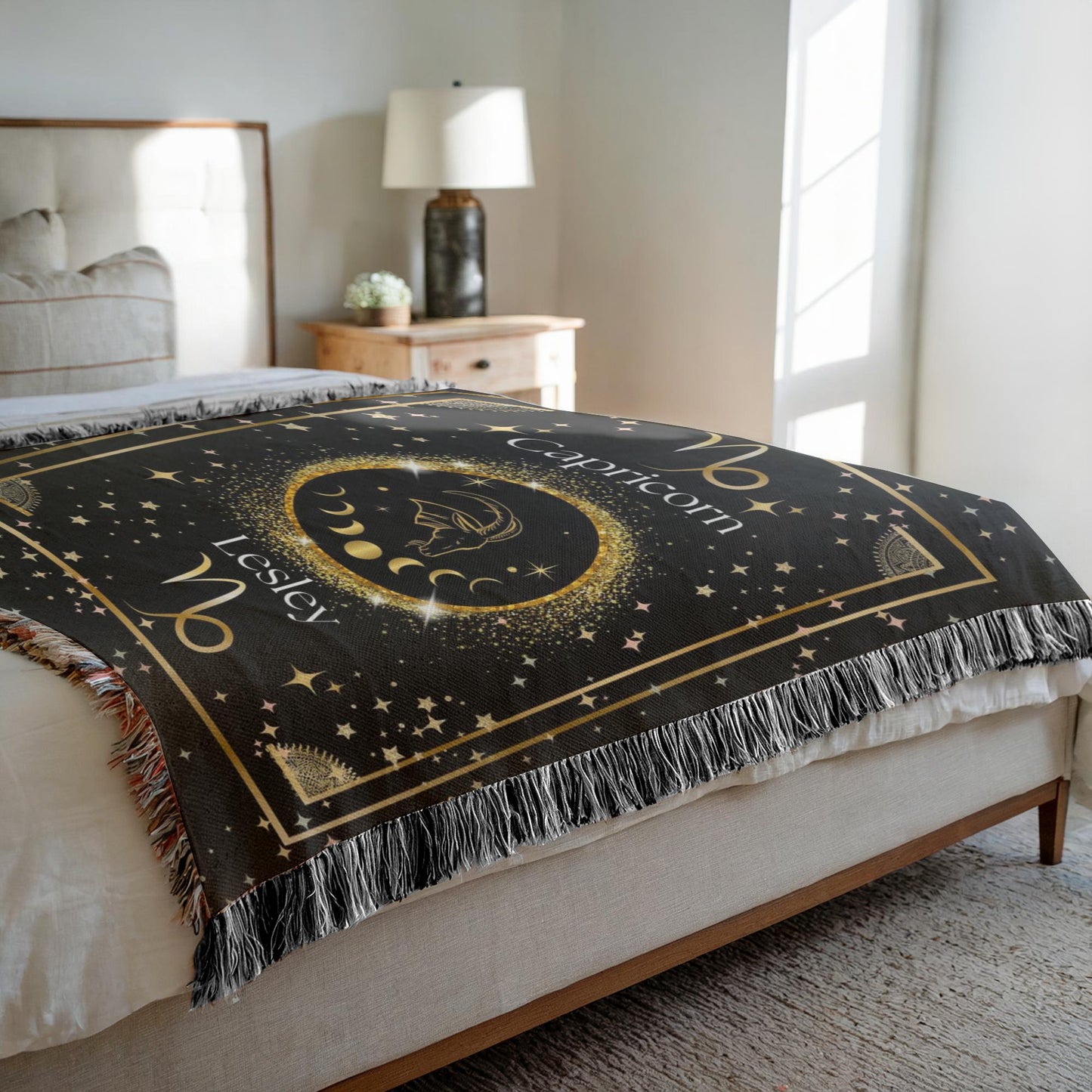 Zodiac Sign Woven Blanket | Capricorn