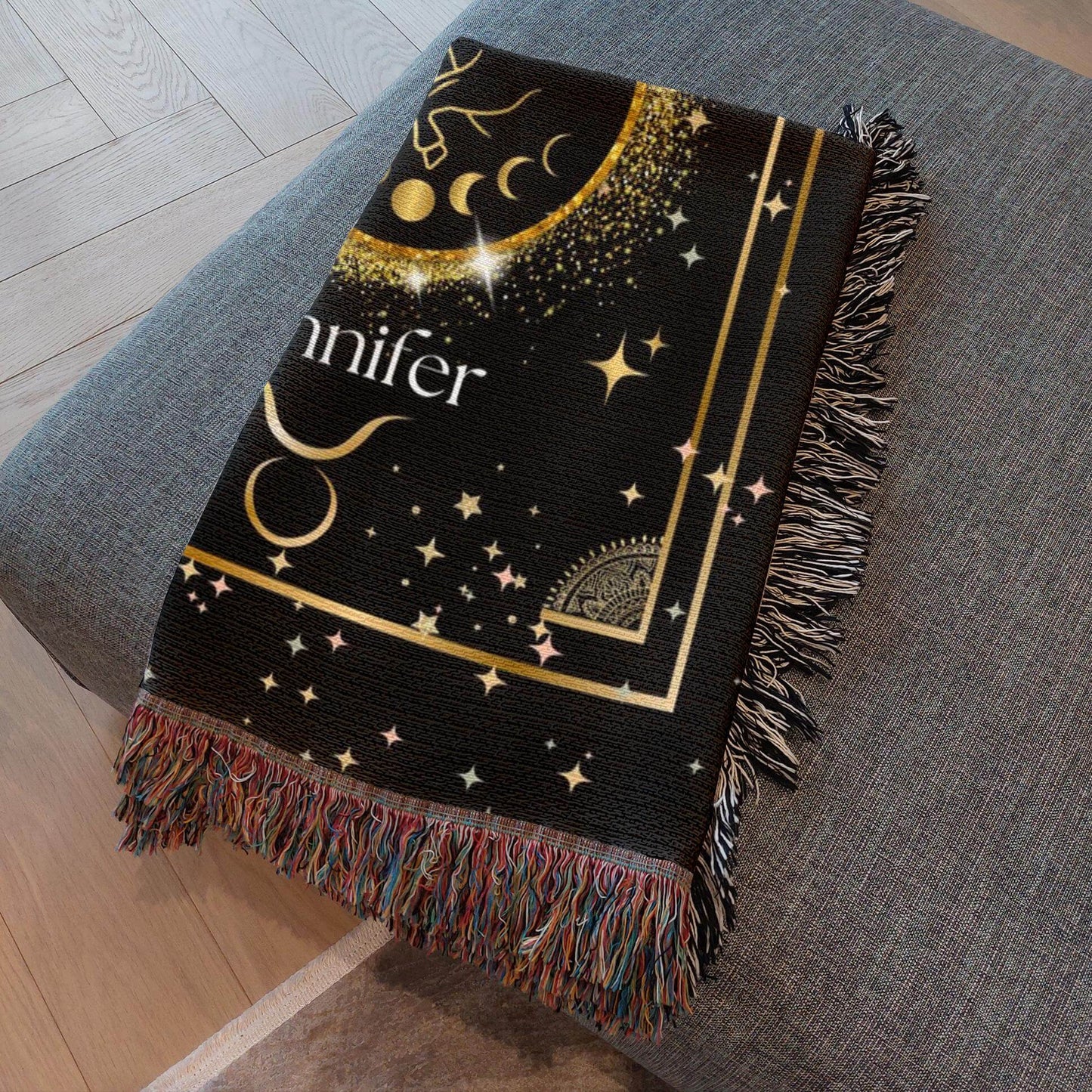 Zodiac Sign Woven Blanket | Taurus