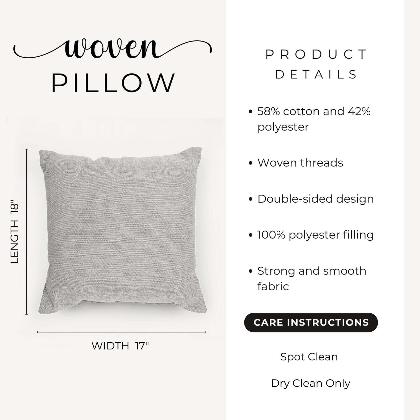 Van Gogh Almond Blossom Woven Pillow in Lavender product details on a white background