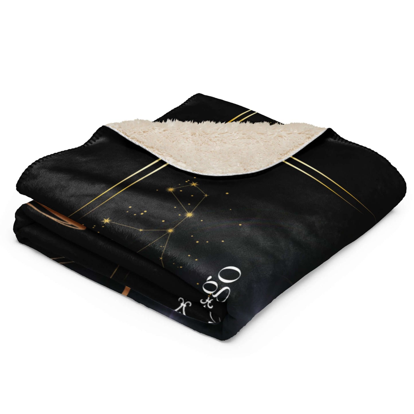 Personalized Virgo Zodiac Sign Sherpa Blanket