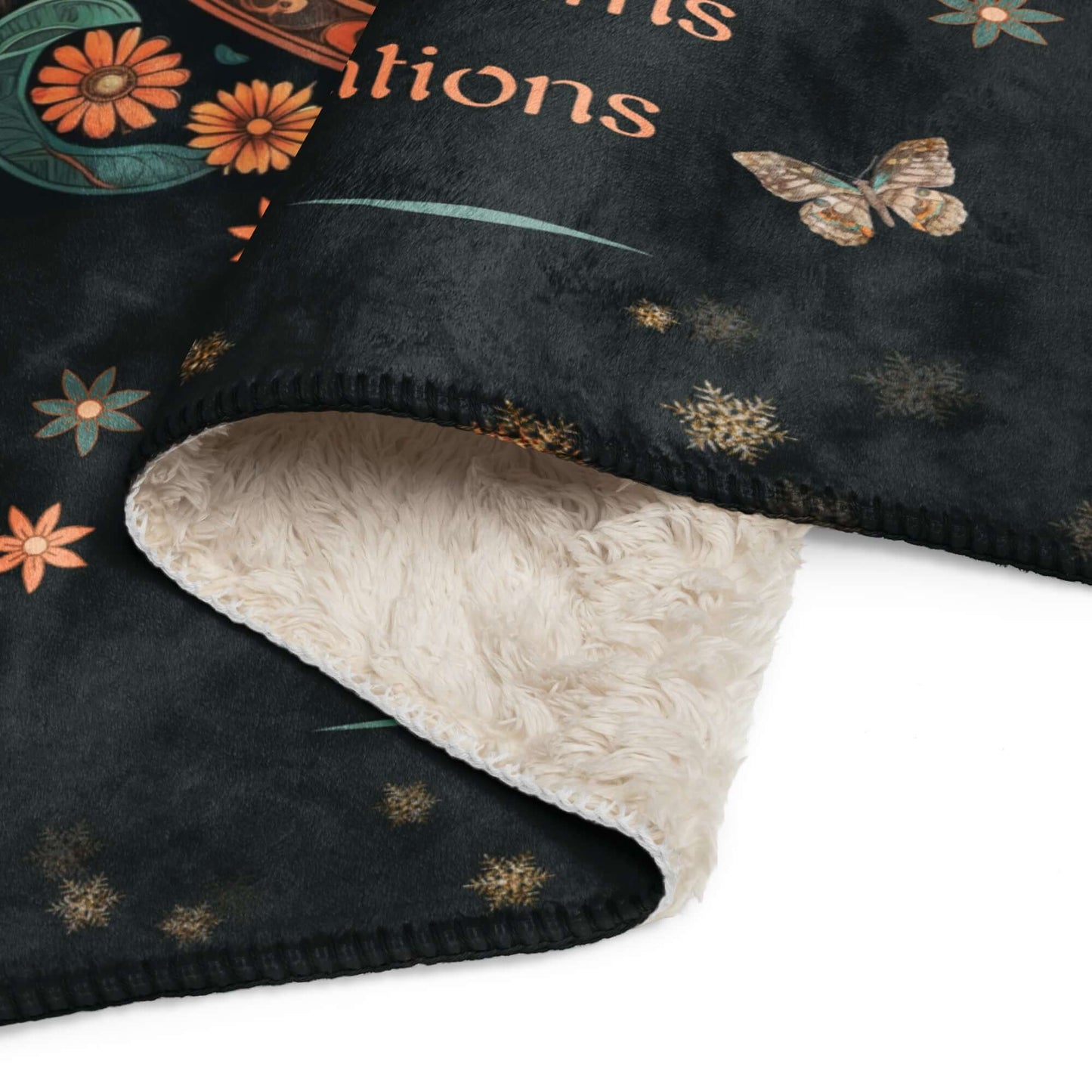 Tree of Life Inspirational Sherpa Blanket