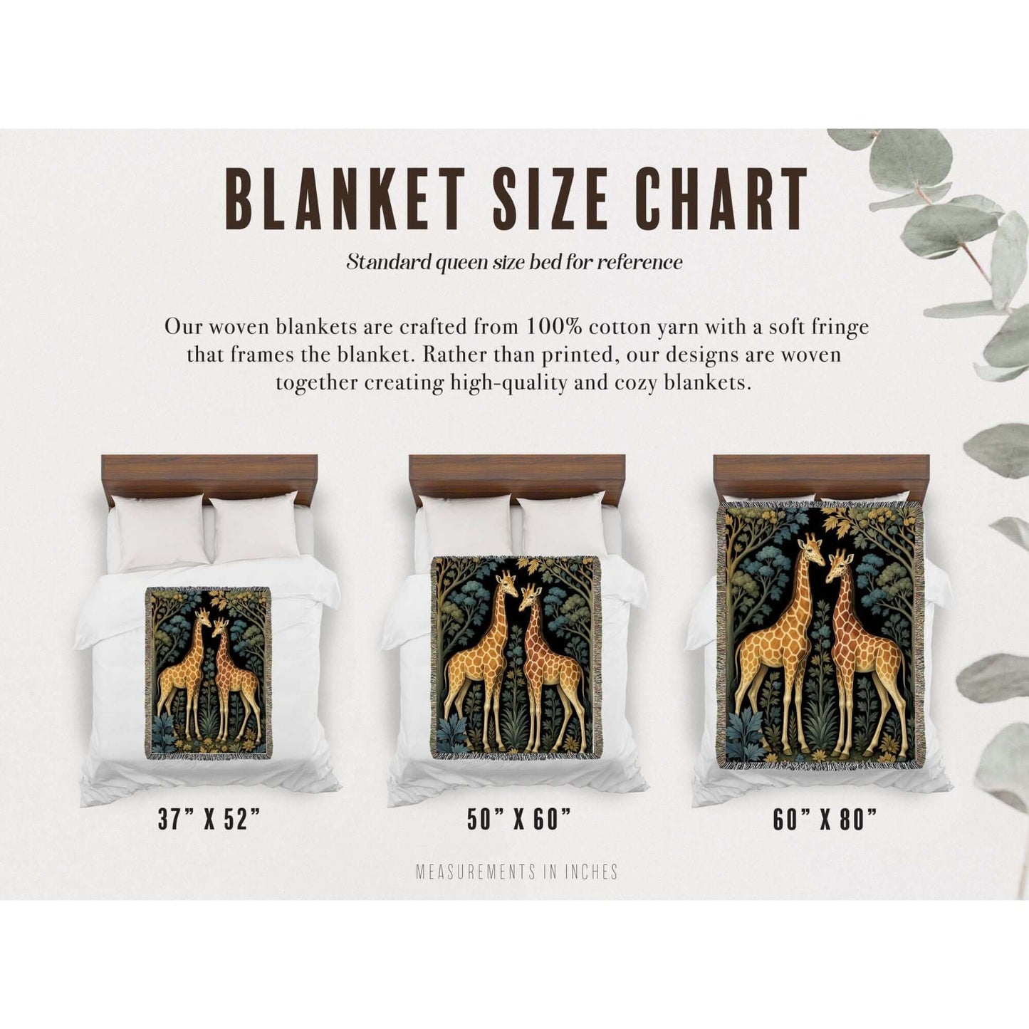 Giraffe Woven Blanket