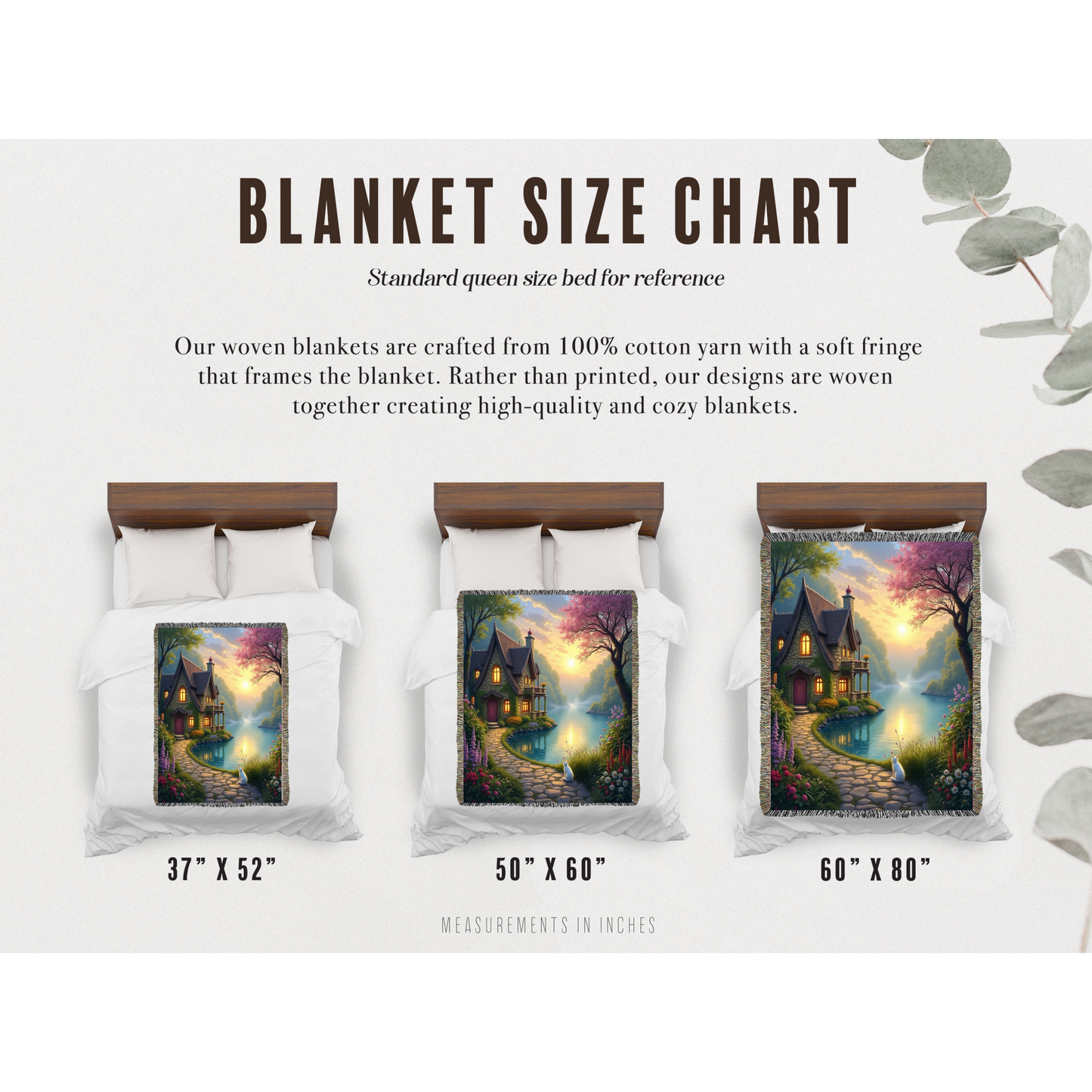 Secret Cottage Fringed Woven Blanket