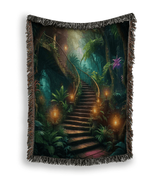 Enchanted Stairway Woven Blanket