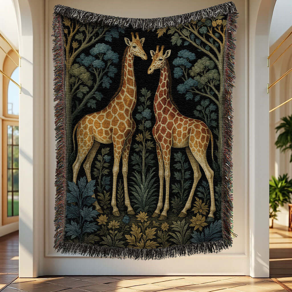 Giraffe Woven Blanket