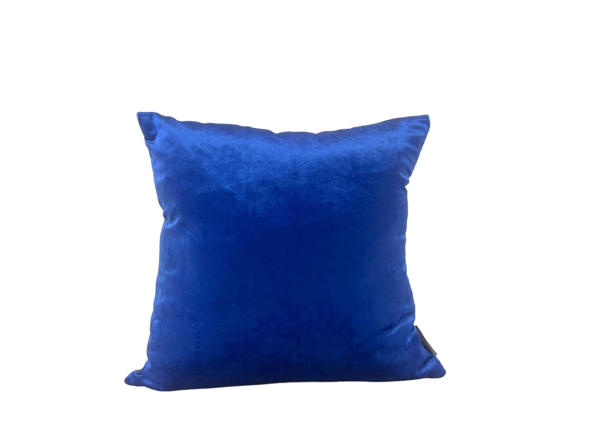 Handmade Peacock Velvet Pillow Cover in Black and Blue, Decorative Throw.