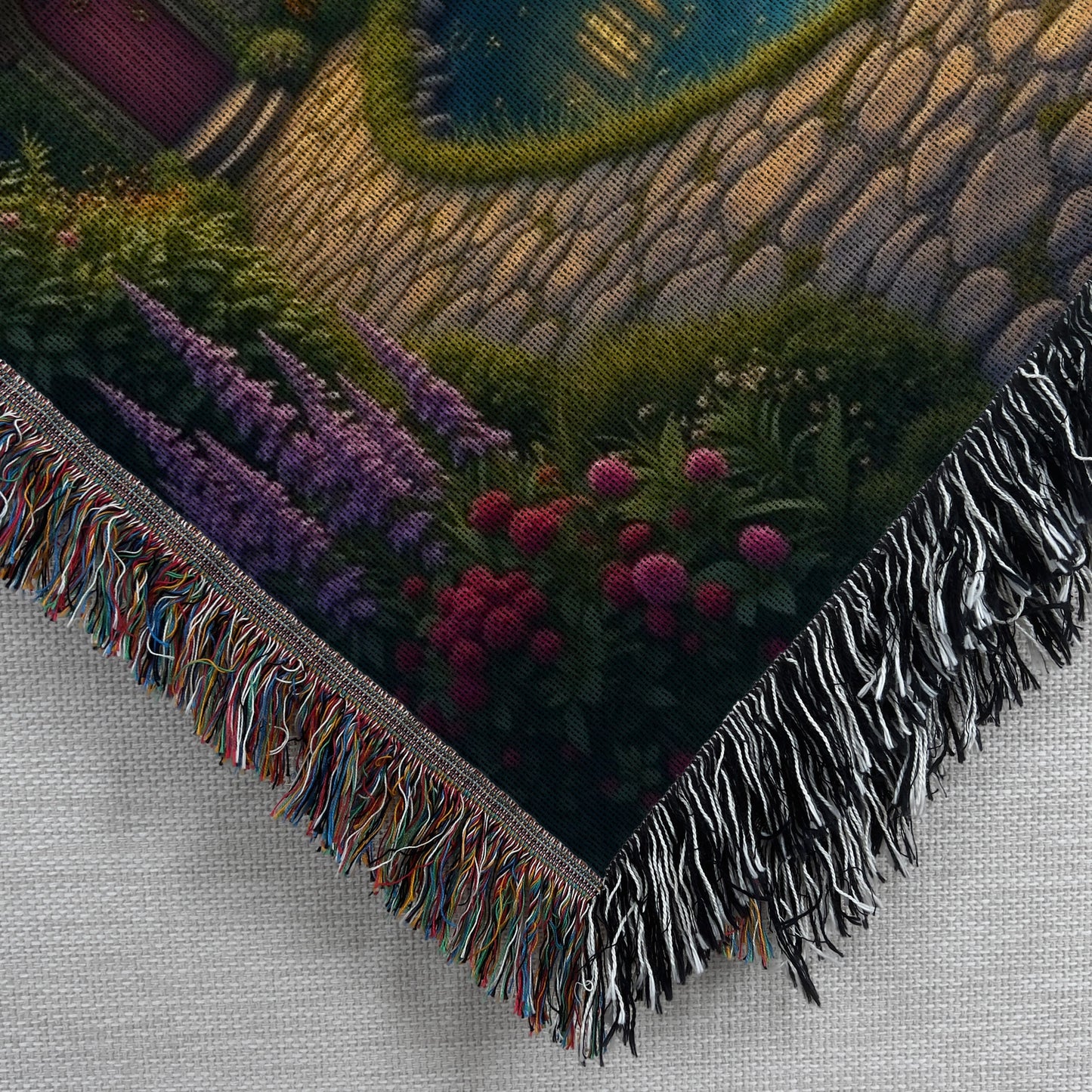 Secret Cottage Fringed Woven Blanket