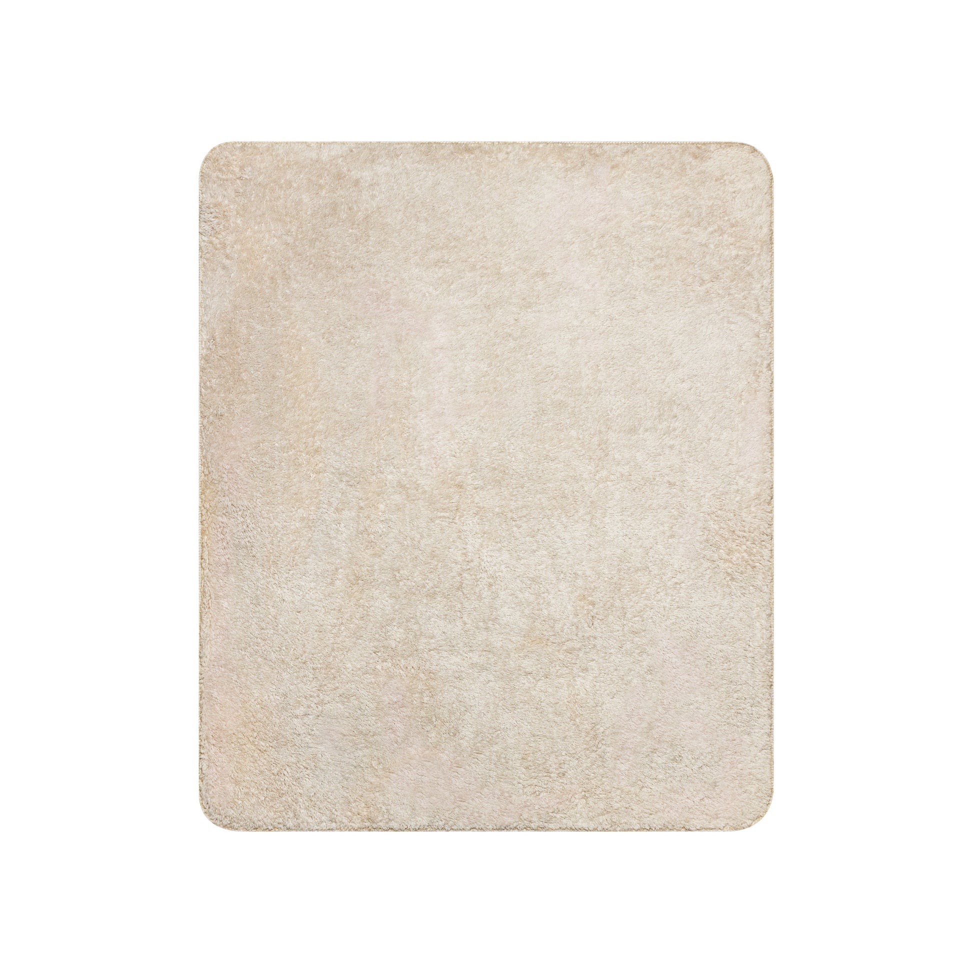The sherpa backing of the Personalized Silent Night Christmas Blanket against a white background